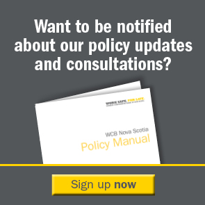 Sign up for policy update notifications